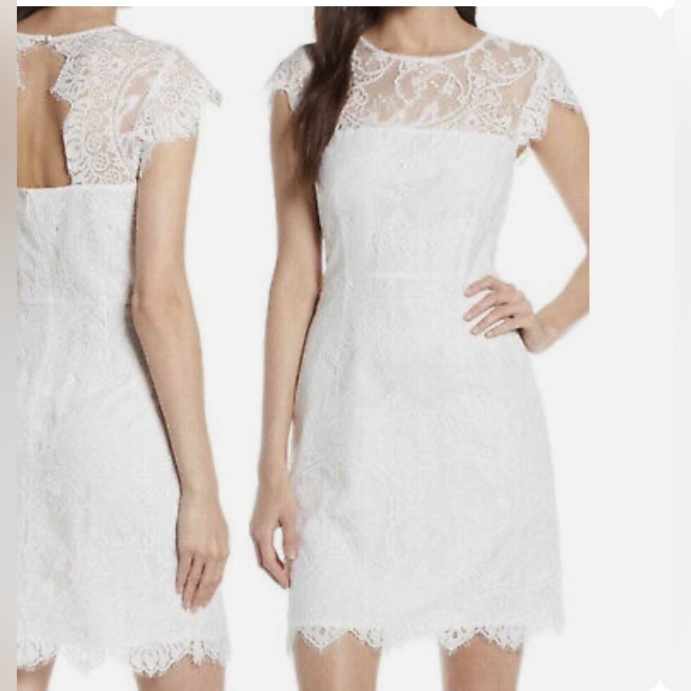 NWT BB Dakota White Lace Dress